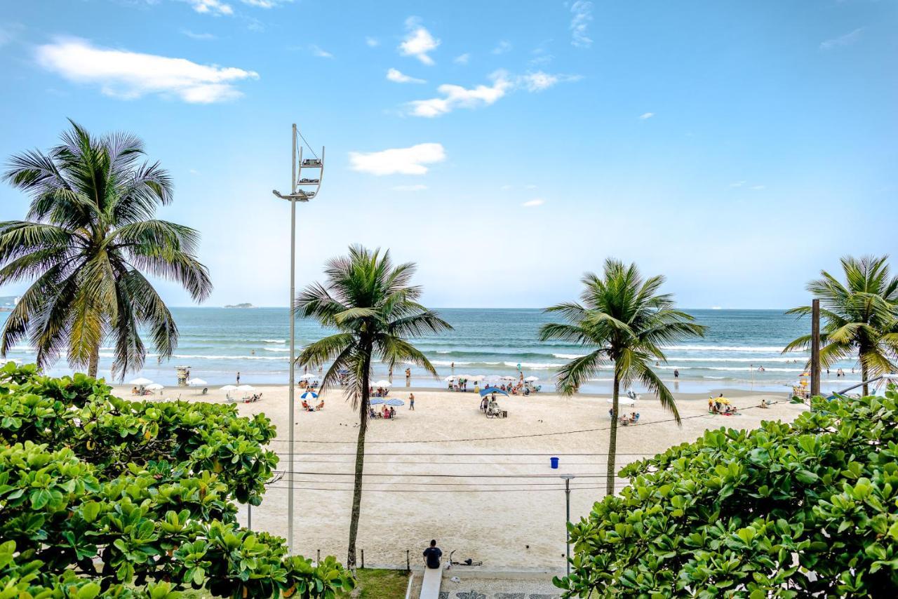 Frente Ao Mar Na Praia Das Asturias - Apto Completo Guarujá Exterior foto